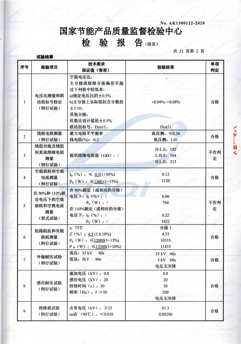 高低压试验报告-S11-1250库伦库伦库伦油浸式变压器-2.jpg